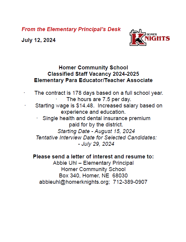 Homer Community Schools